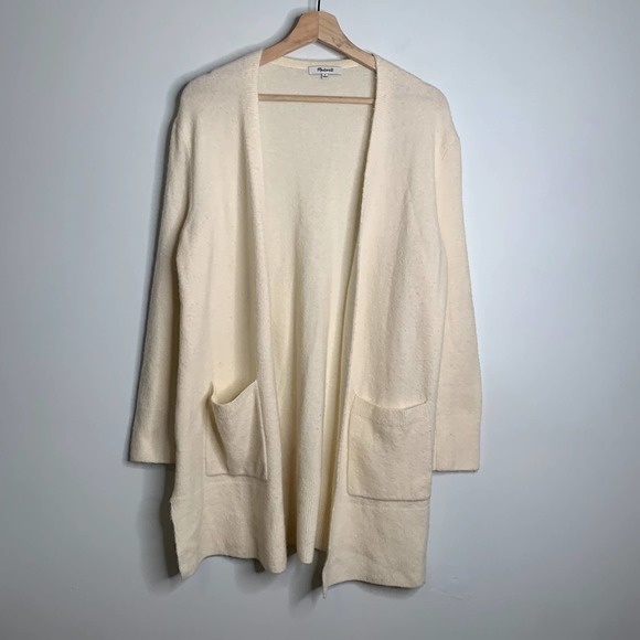 Madewell Sweaters - Madewell Kent Cardigan Sweater in Coziest Yarn G9611 Knit Cream Size Small